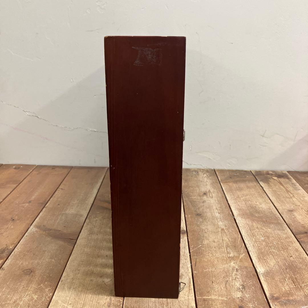 A-2 昭和レトロ 木製 CDラック 飾り棚 収納ラック 和モダン 格子デザイン