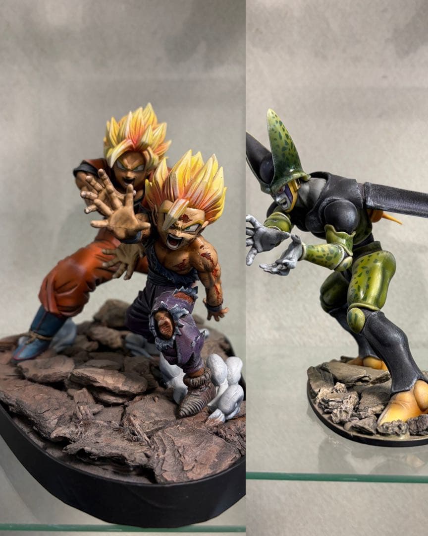 リペイント親子かめはめ波 孫悟空 孫悟飯 セル 一番くじ