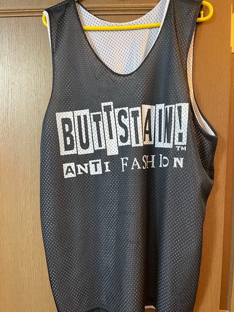 BUTTSTAIN! メッシュタンクトップ ブラック