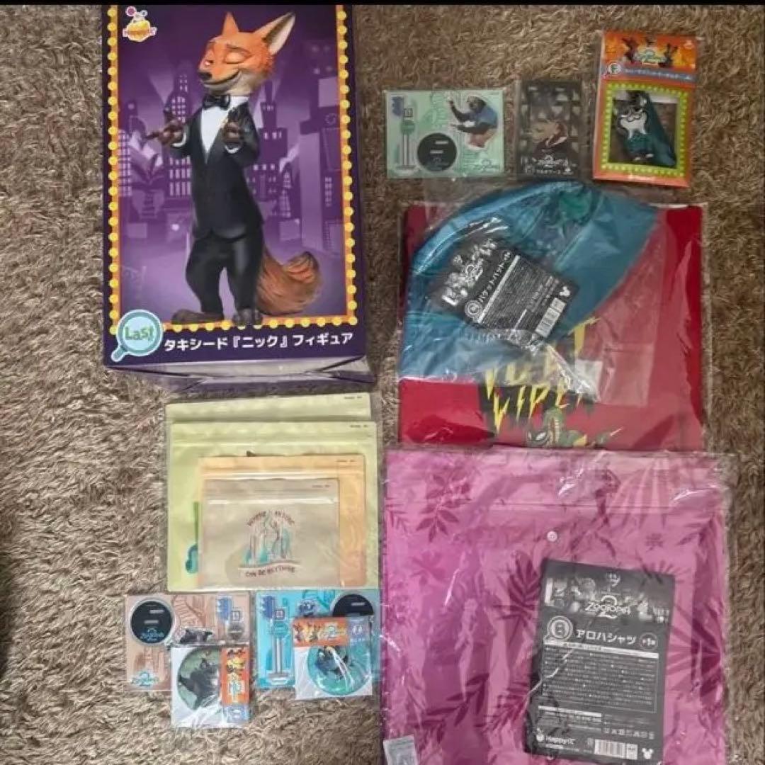 ズートピア2 ハッピーくじ　ラストワン賞　タキシードニック　その他12点付き