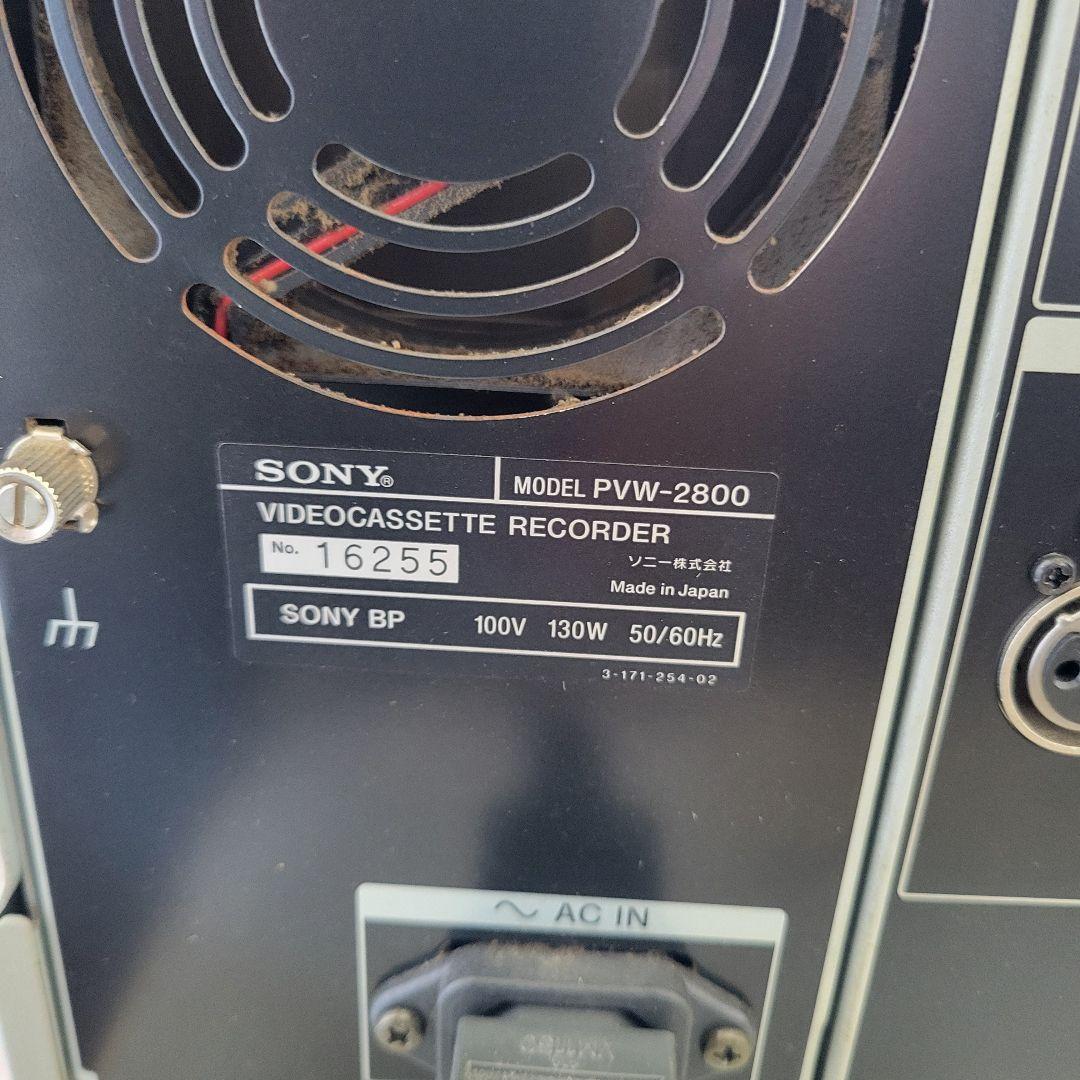 ベータカムSPレコーダー PVW-2800 SONY