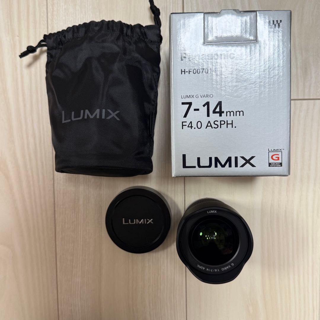 【ほぼ新品、使用1回のみ】LUMIX G VARIO 7-14mm/F4.0
