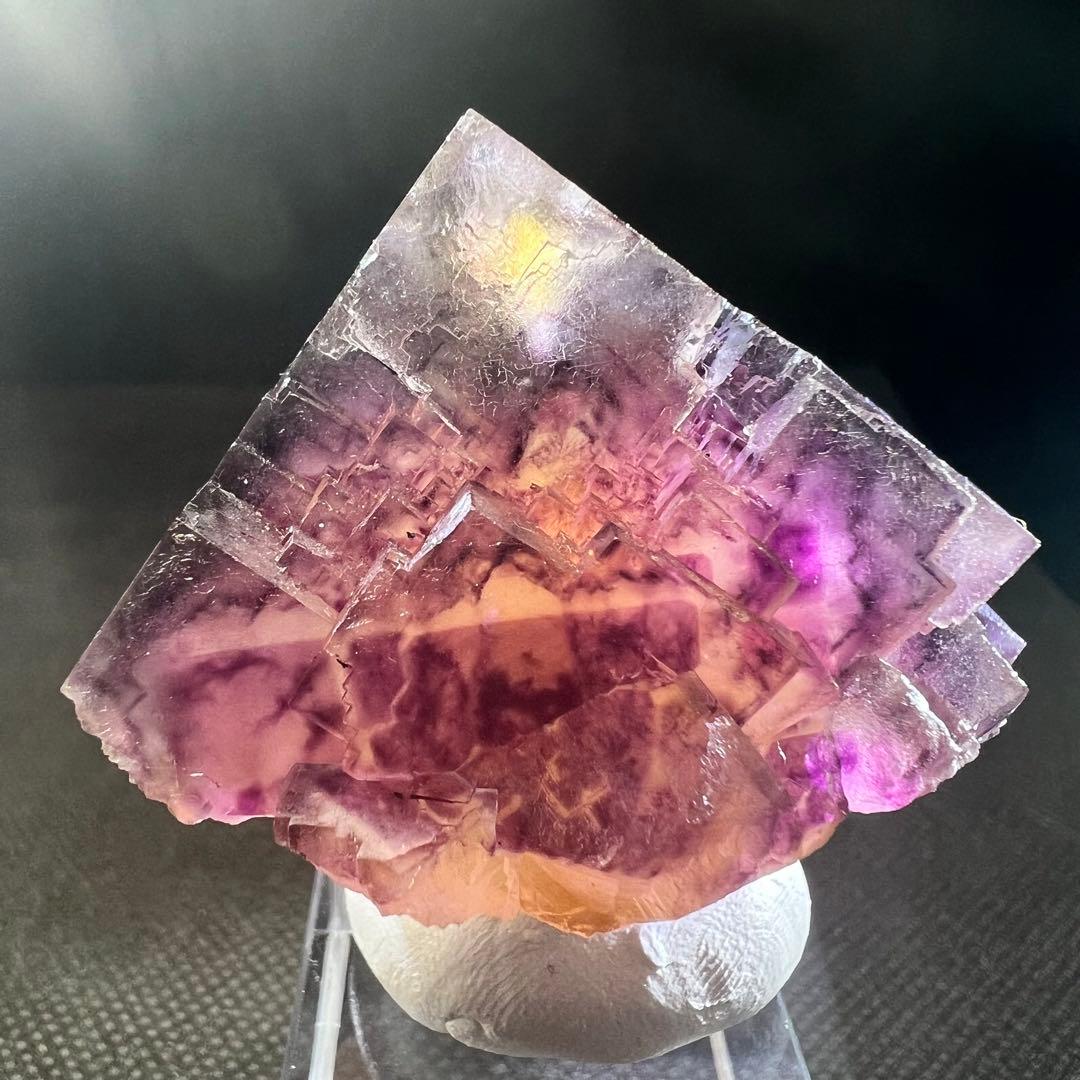 ナミビア　オコルス鉱山　パープルゾーニング　イエローフローライト