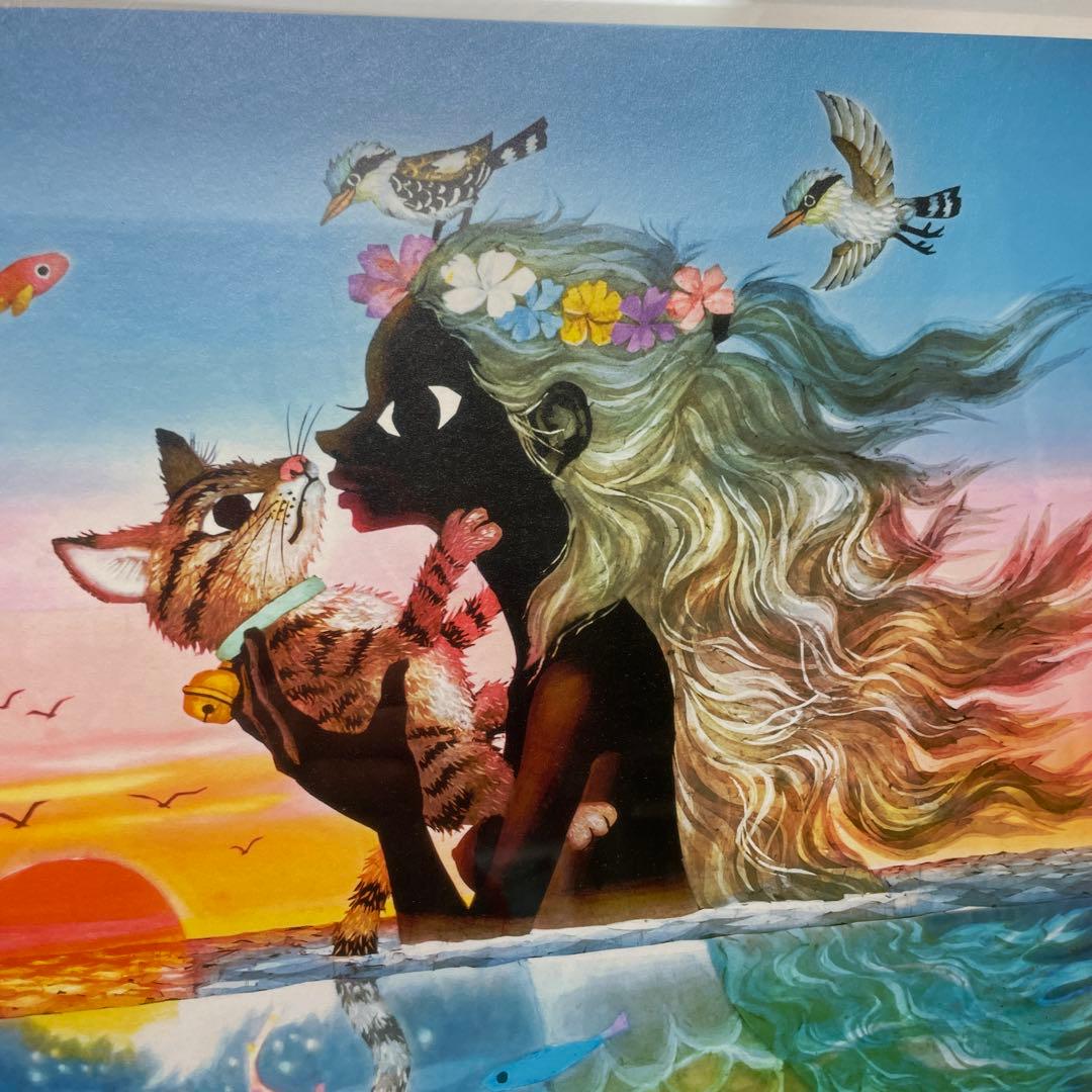 Seiji Fujishiro アート作品 夕日の中の愛の奇跡￼