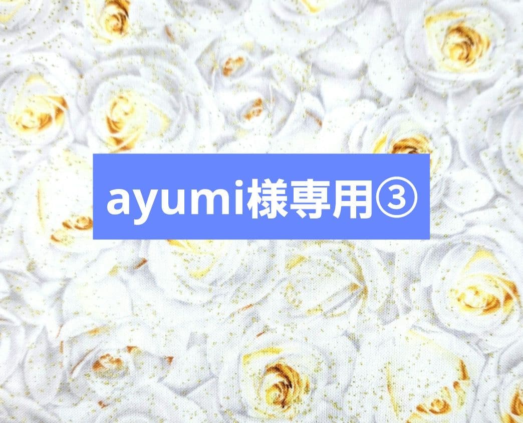 ayumi③ブックカバー、フラット ポーチ