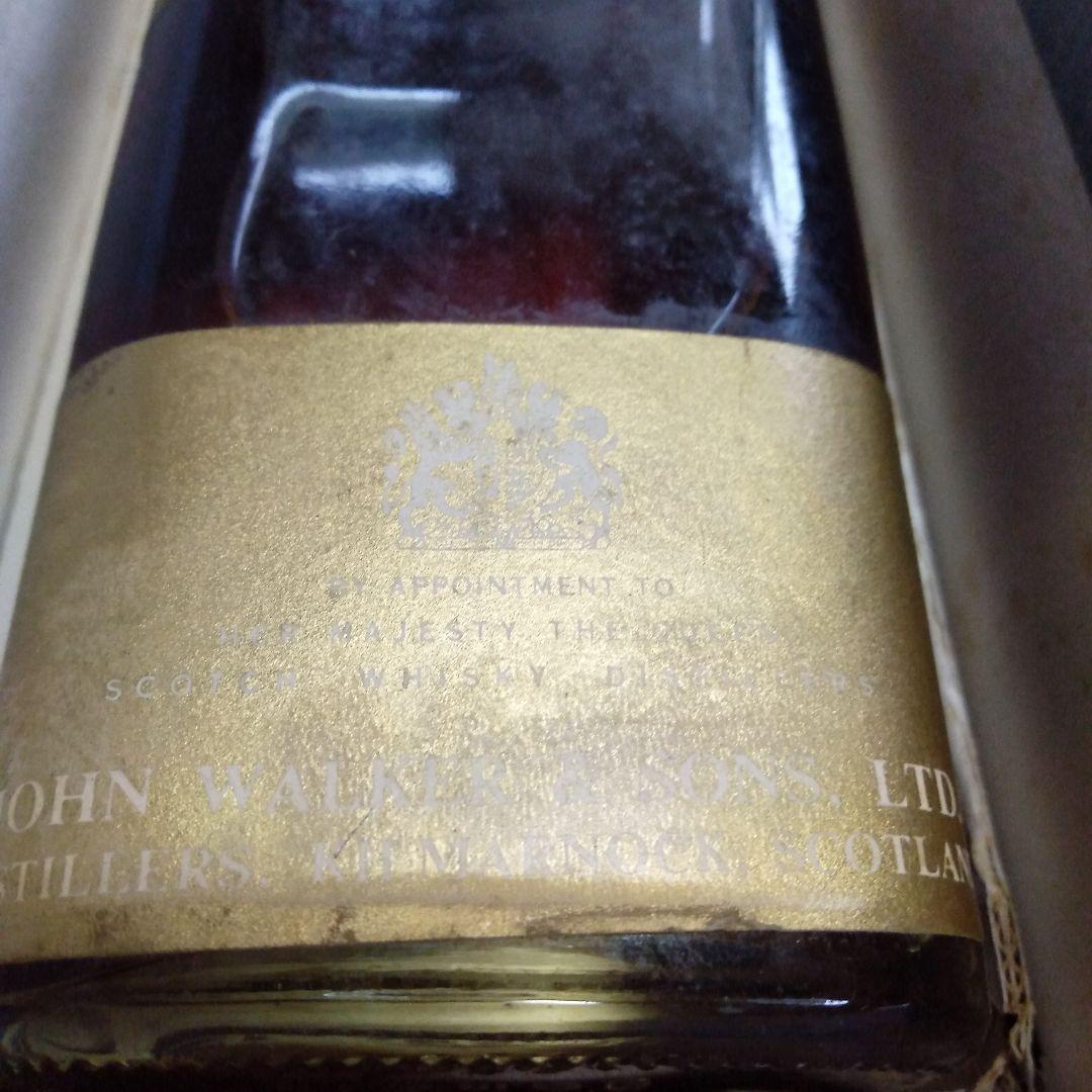 希少　ジョニーウォーカー　黒ラベル　ウイスキー特級　未開封　70年代　古酒　三越