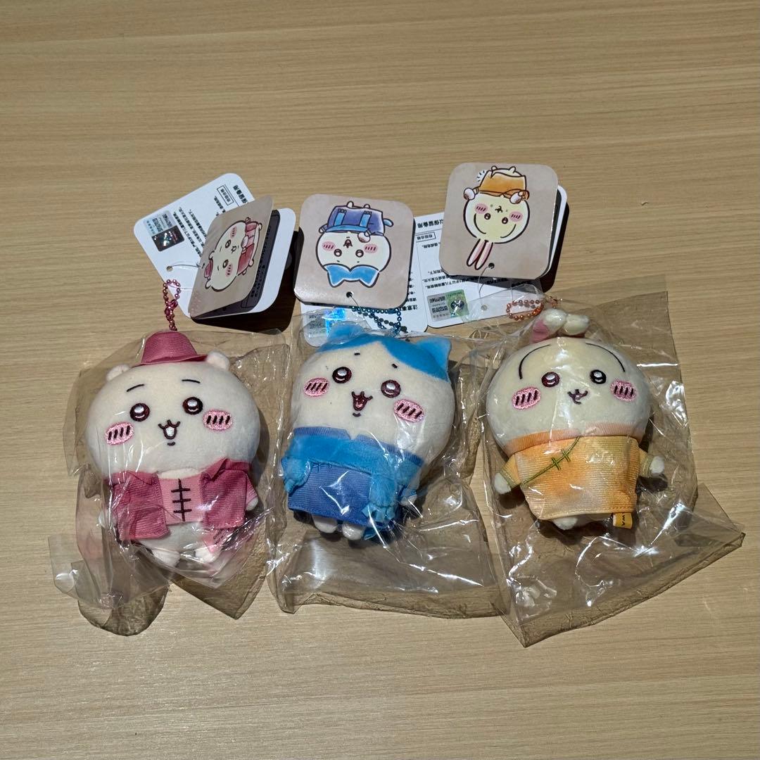 【上海限定】ちいかわ レトロ ぬいぐるみ マスコット 全3種