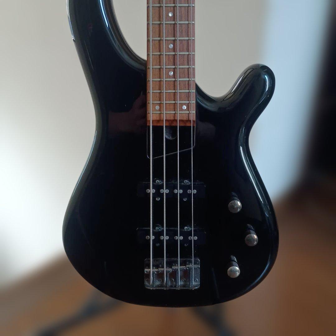 フェルナンデス　エレキベース 　ブラック 虎杢ネック