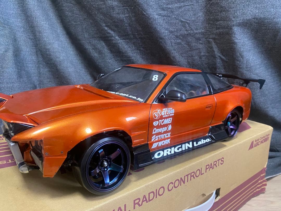 TT02 MRCコンバキット、フルセット、セッティング済み 180sxボディー