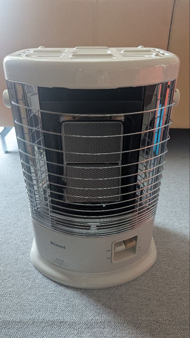 リンナイ 都市ガス用 ガスストーブ 説明書、1mガスコード付き R-852