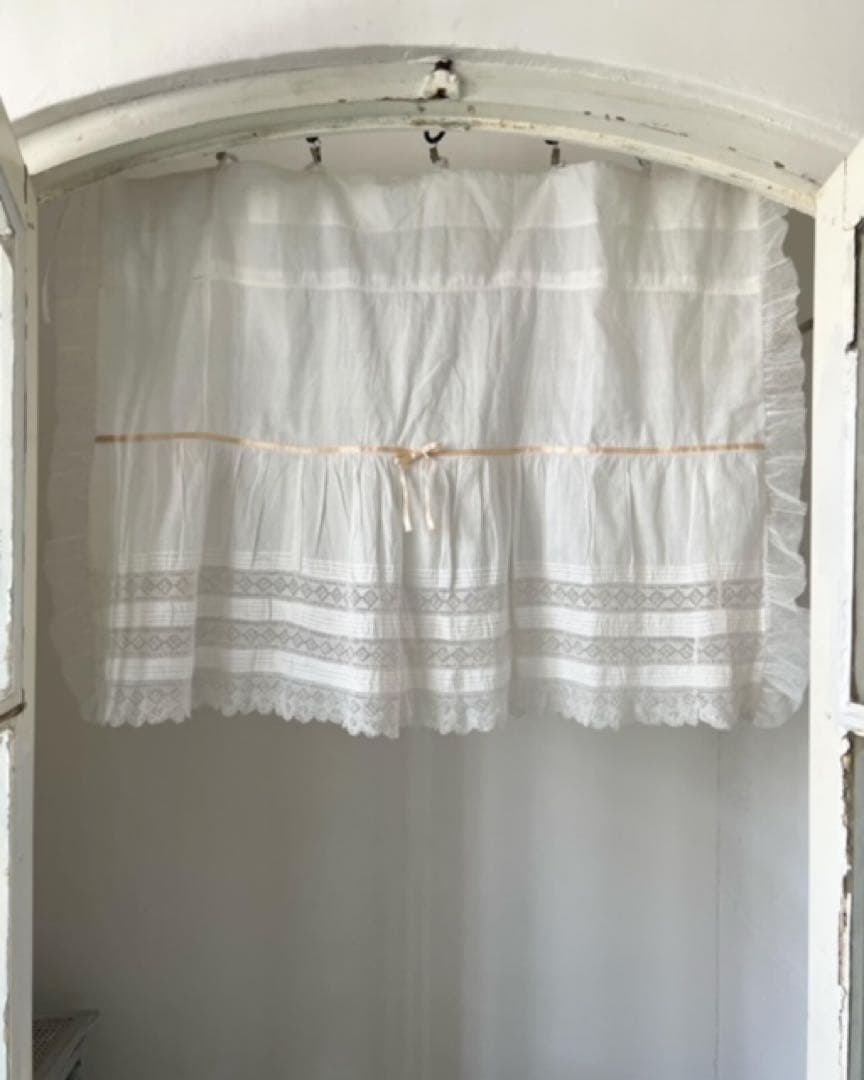 フランスアンティークコットンカーテン