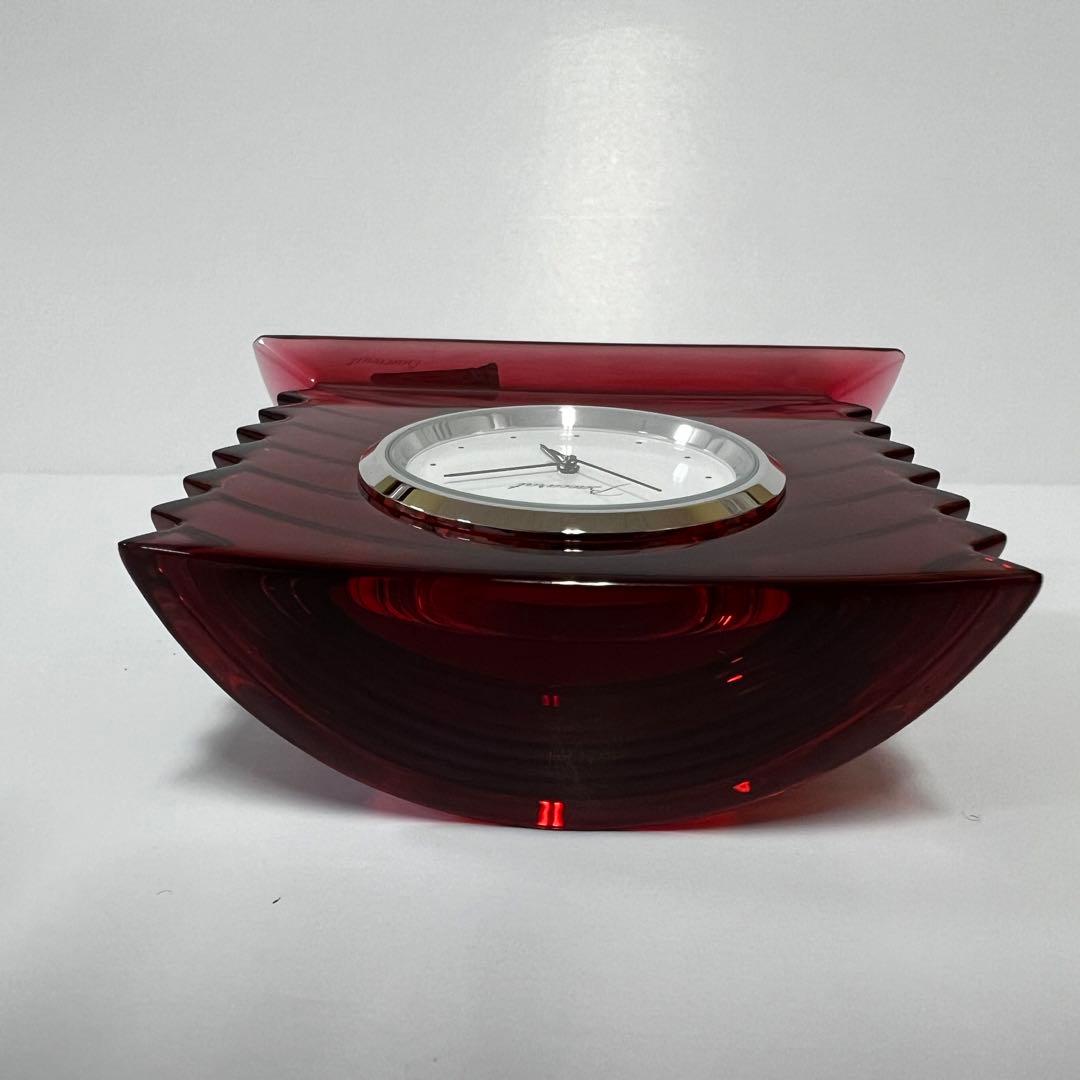 Baccarat バカラ ラランド クロック 置時計 レッド
