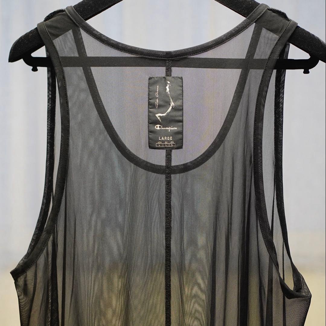 Rick Owens × Champion/シアータンクトップ ブラック L