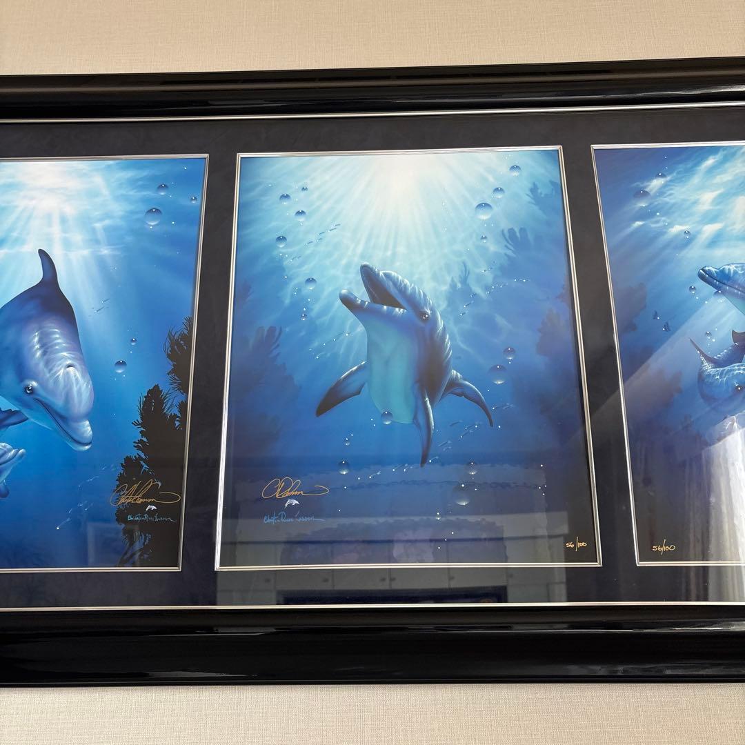 ラッセン　ドルフィン・ラブ・スウィート　絵画　アート