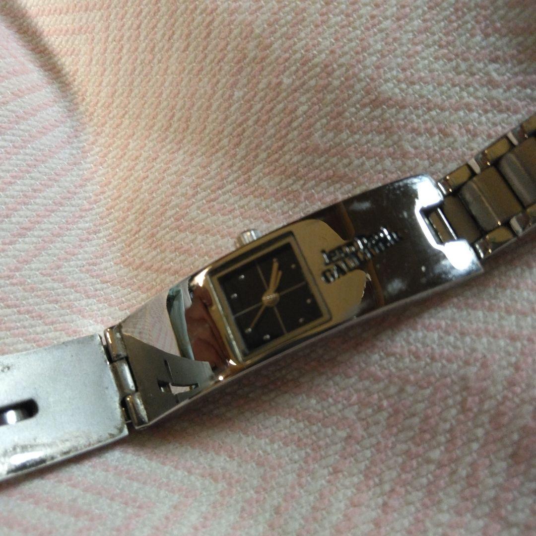 JEAN PAUL GAULTIER ジャンポールゴルチエ 蓋つき時計黒文字盤