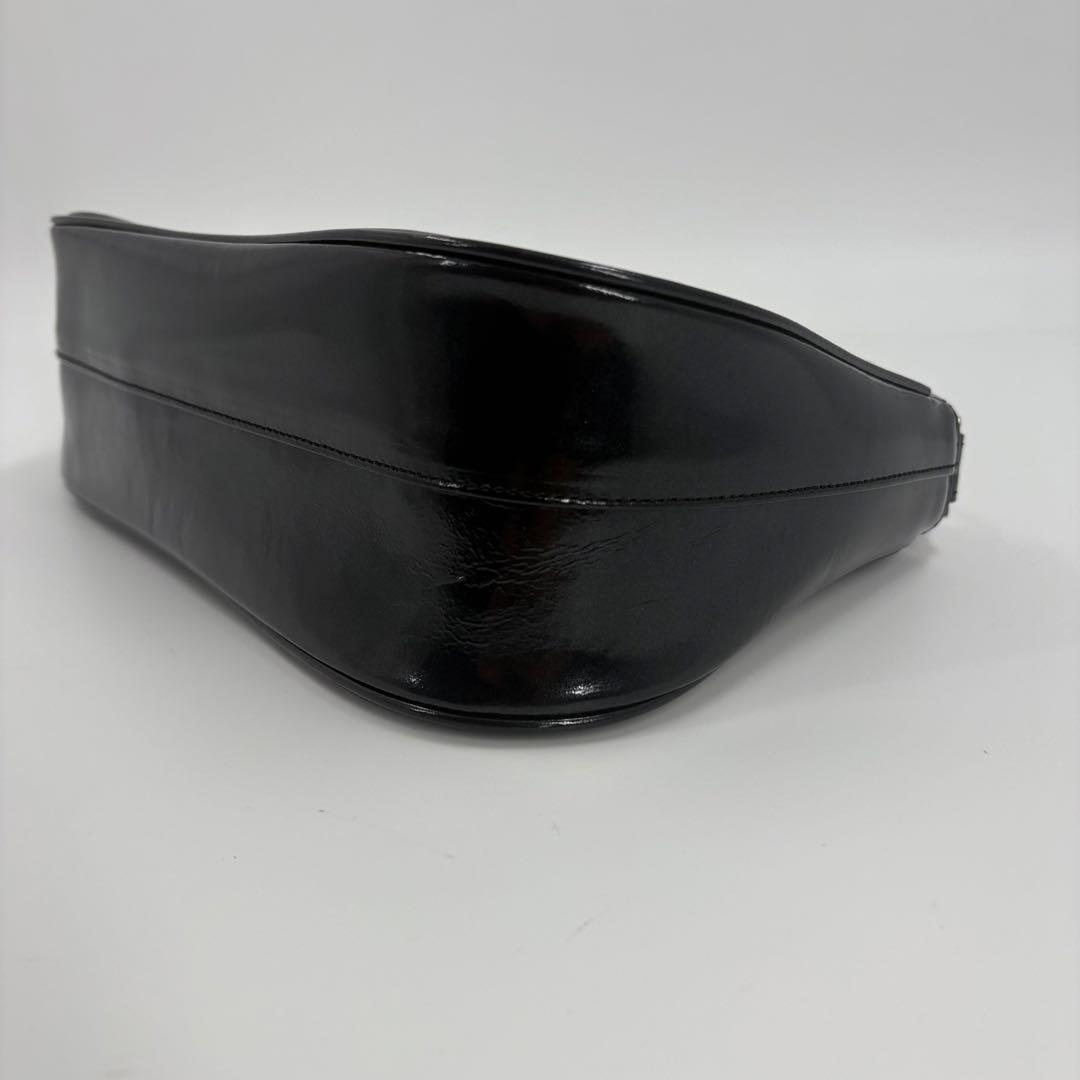 美品　HAMANO ハマノ 濱野　ハンドバッグ レザー チェーン 黒 853