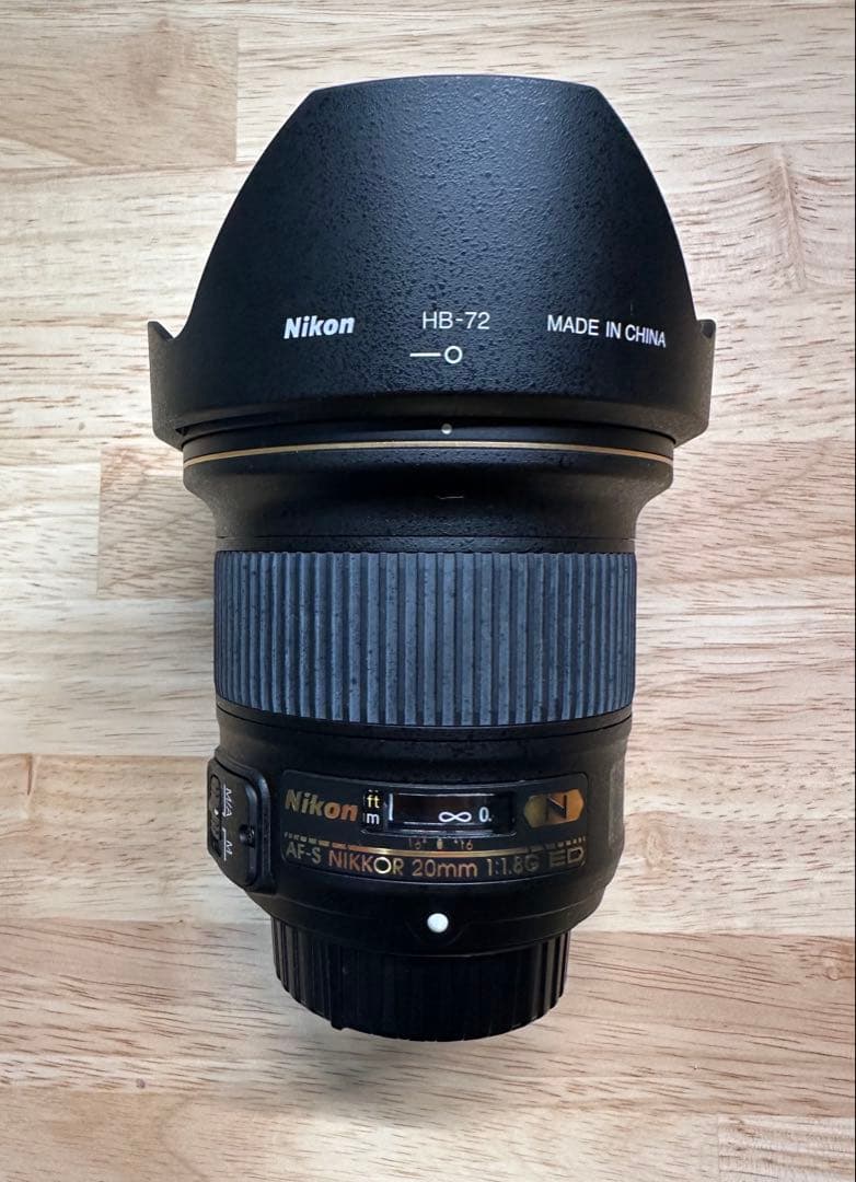 Nikon AF-S NIKKOR 20mm f/1.8G EDレンズ