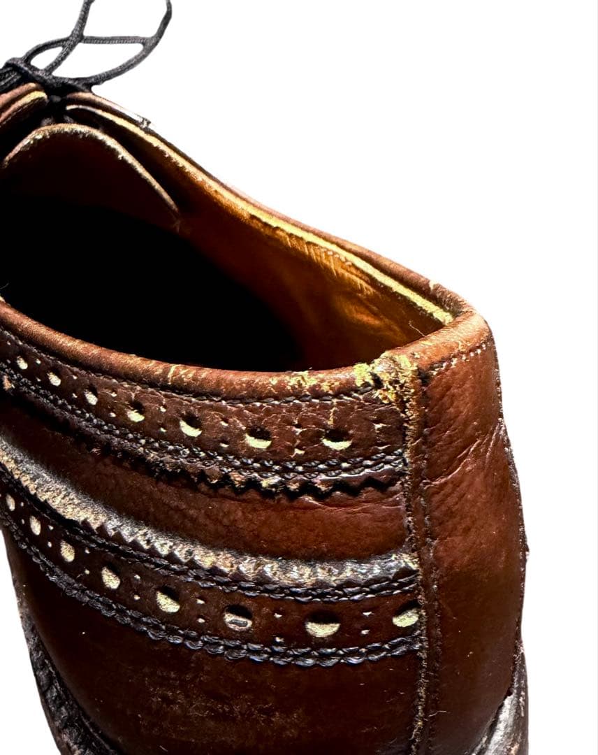 70s~ヴィンテージ レザーシューズ Florsheim ウイングチップ 革靴