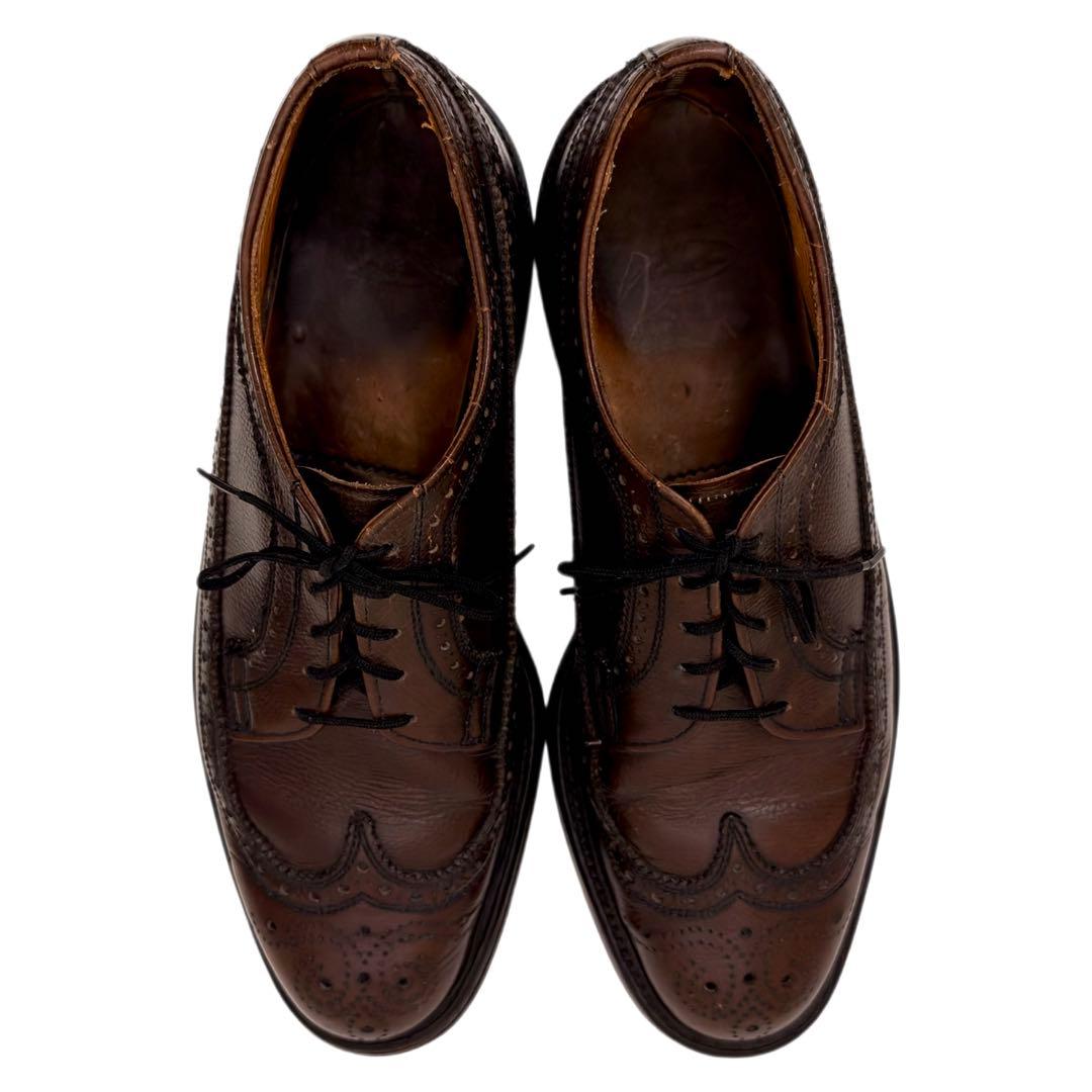 70s~ヴィンテージ レザーシューズ Florsheim ウイングチップ 革靴