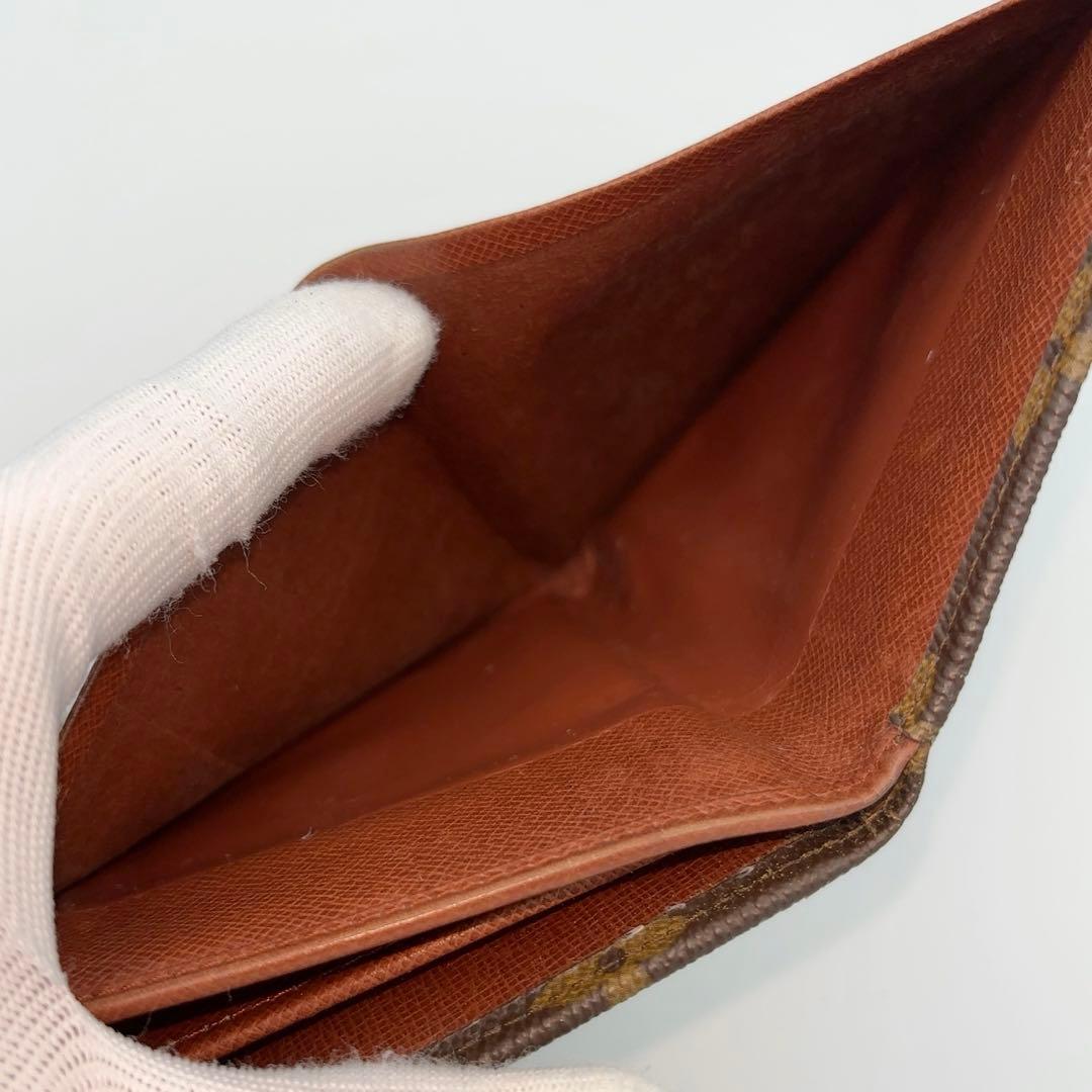 【美品】ルイヴィトン ポルトモネ ビエ カルトクレディ モノグラム Wホック財布