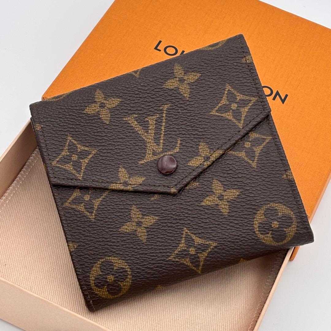 【美品】ルイヴィトン ポルトモネ ビエ カルトクレディ モノグラム Wホック財布