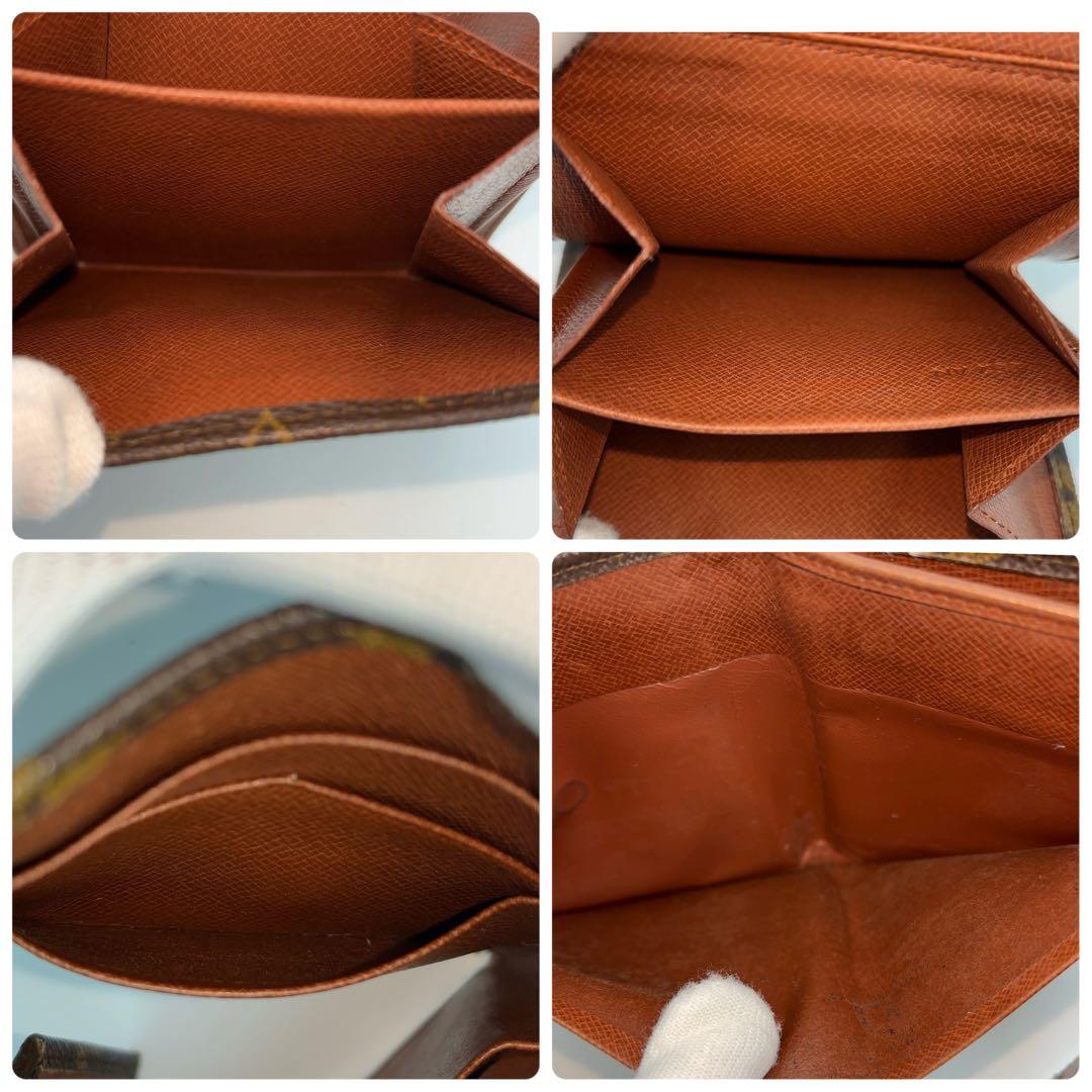 【美品】ルイヴィトン ポルトモネ ビエ カルトクレディ モノグラム Wホック財布