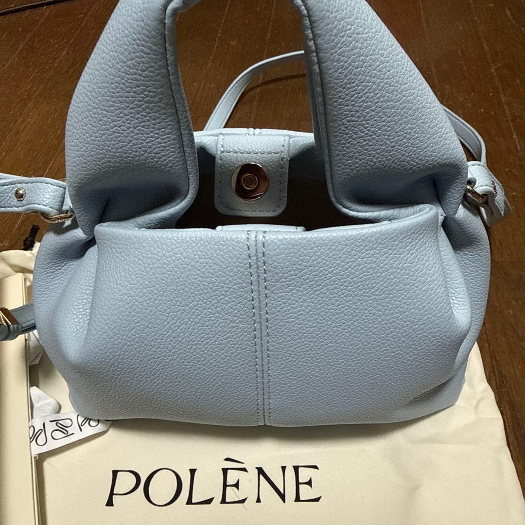 POLÈNE Numéro Neuf Mini ライトブルー ハンドバッグ