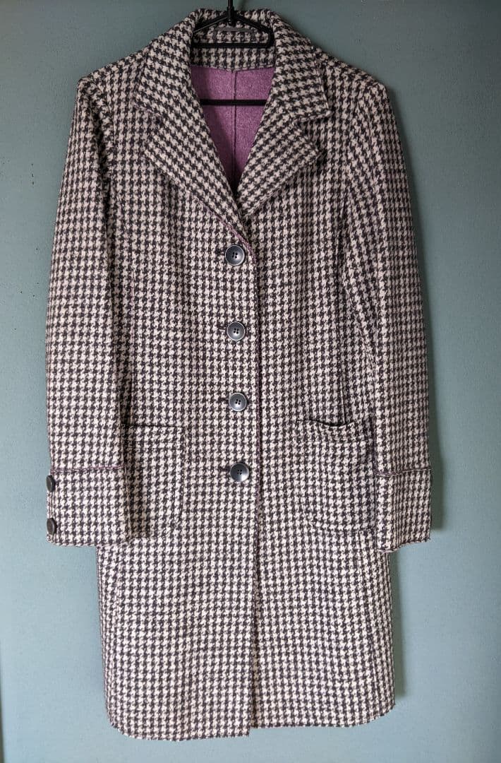 MaxMara WEEKEND LINE 千鳥格子柄 ウールコート 42