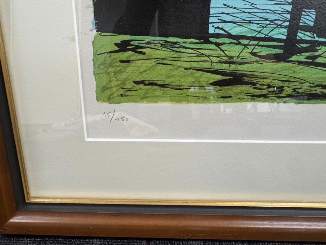 リトグラフ　ベルナール・ビュッフェ　 【スローテン】サイン入り　15/150