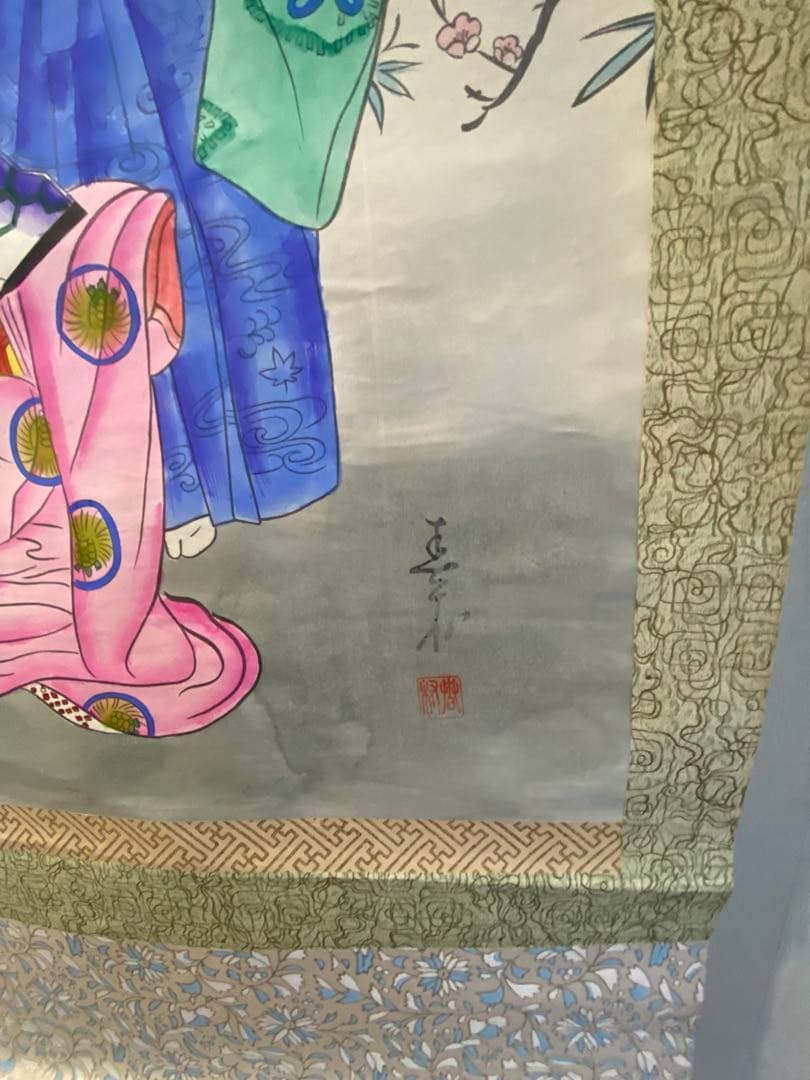 日本の伝説的な女性 掛軸　Hanging Scroll 美術品