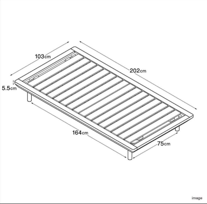 みずさん専用 無印良品　木製ベッドフレーム　シングル　マットレス付き