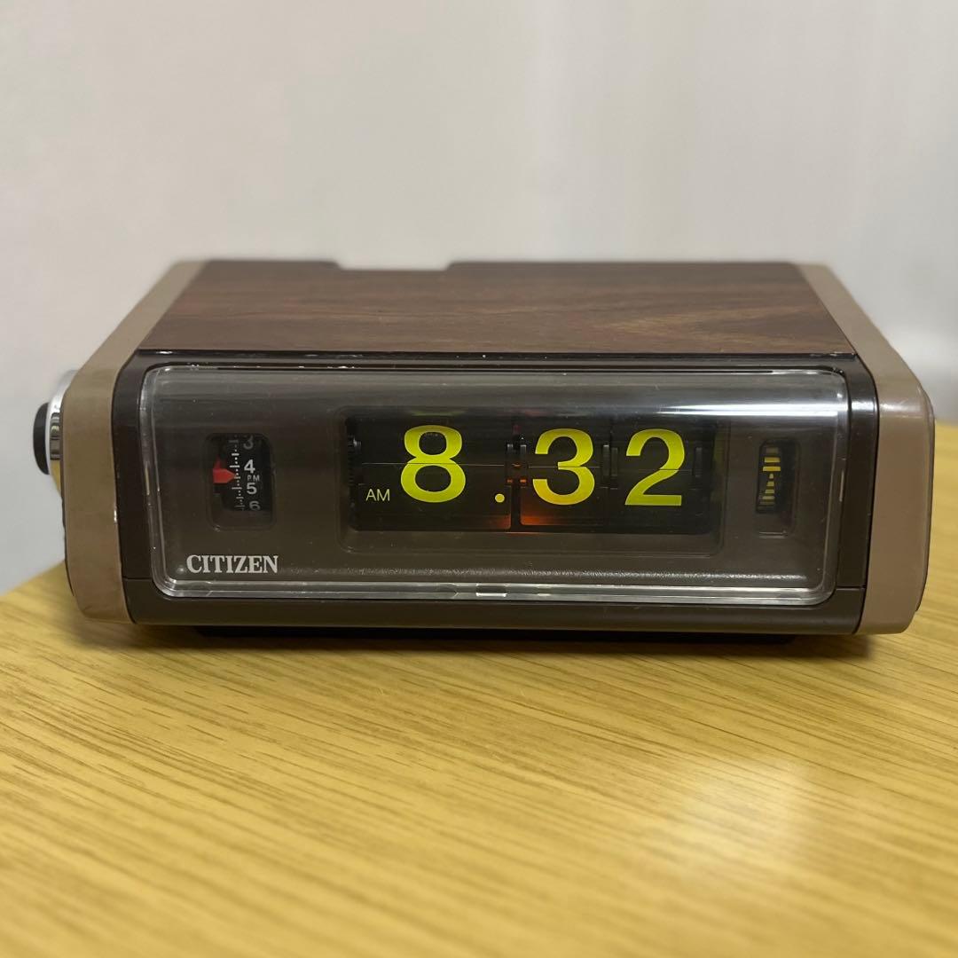 【メンテ済・動作正常】CITIZENパタパタ時計 リーフタイム・パコール
