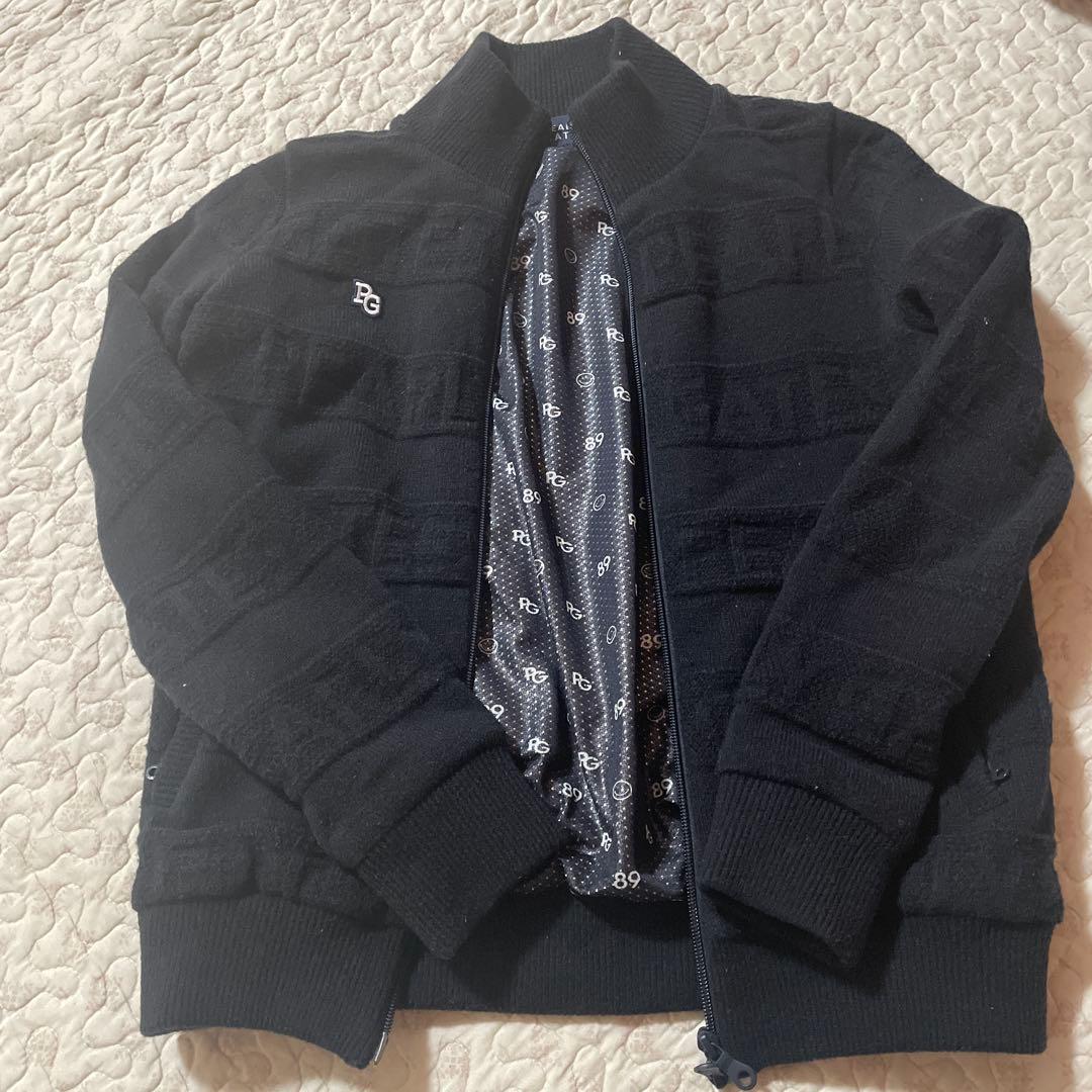 美品パーリーゲイツニットブルゾン裏地つき