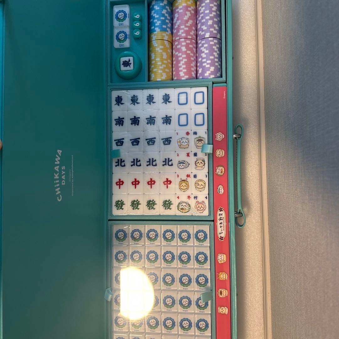 【最安値】ちいかわ 香港 ちいかわ飲茶 麻雀セット　麻雀牌　ちいかわDAYS