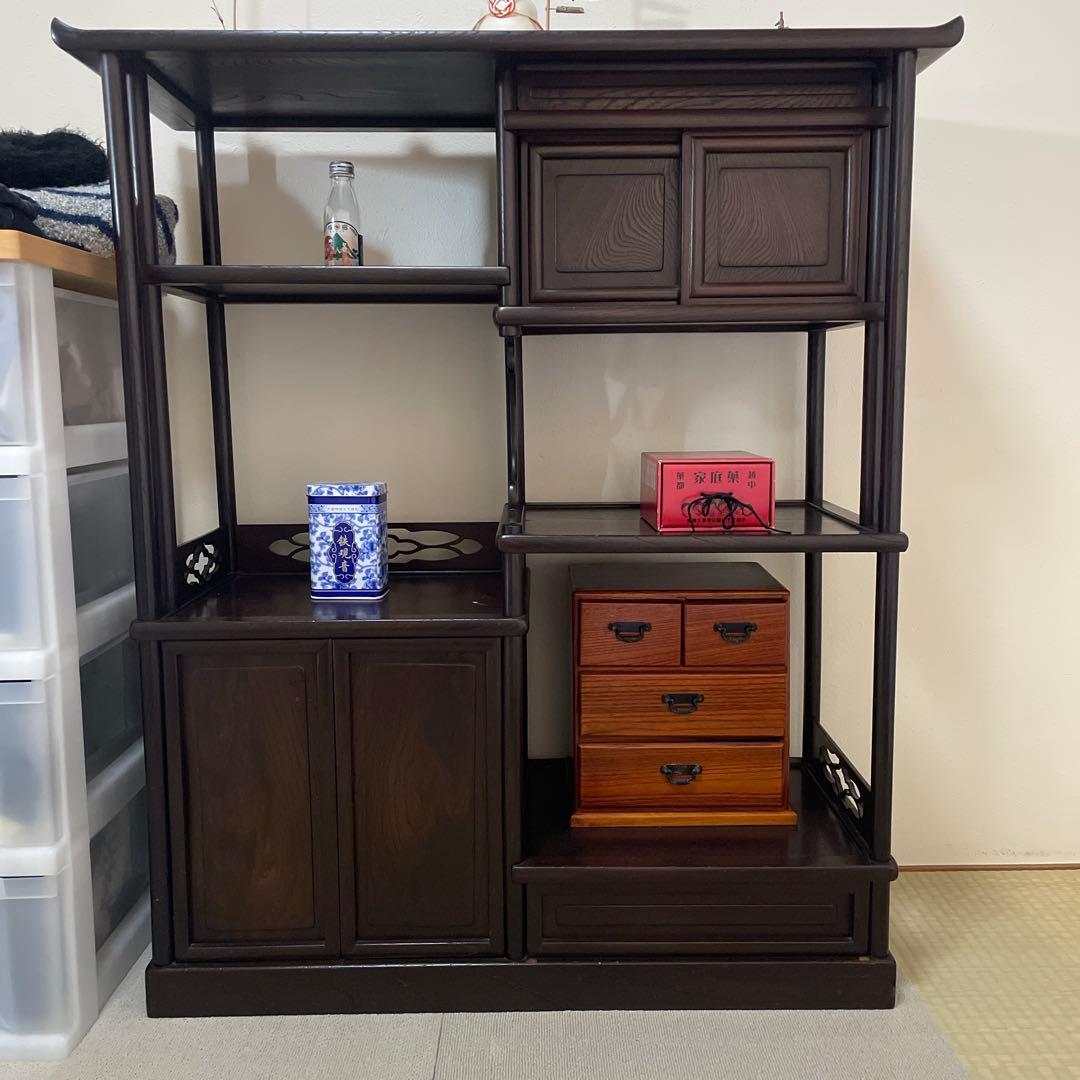 木製本棚 ダークブラウン 収納