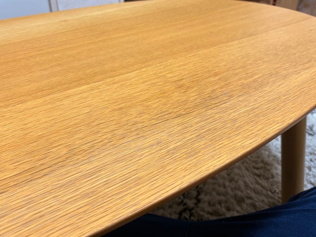 無印　楕円こたつ　ローテーブル ケーブル欠品