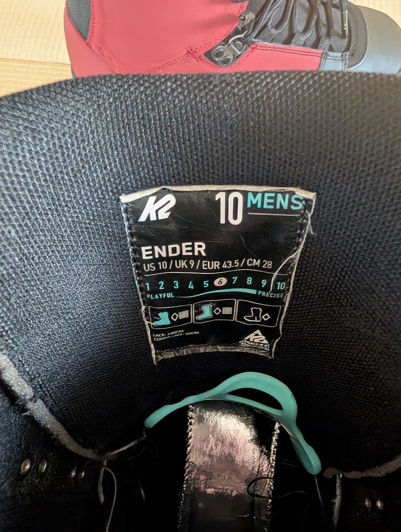K2 Ender スノーボードブーツ　サイズ28センチ