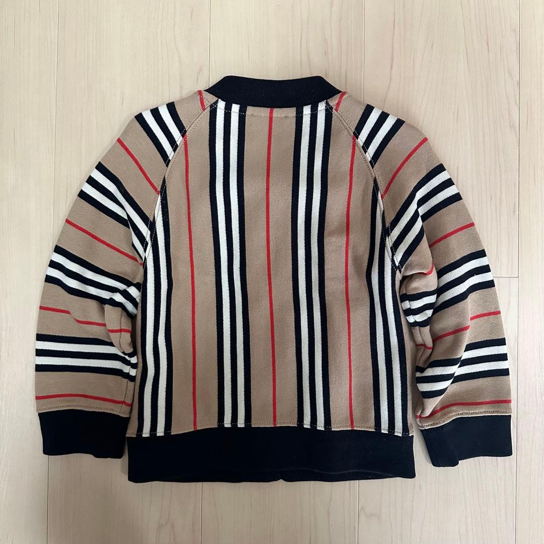 Burberry バーバリー ストライプ ジップアップアウター 2Y 92cm