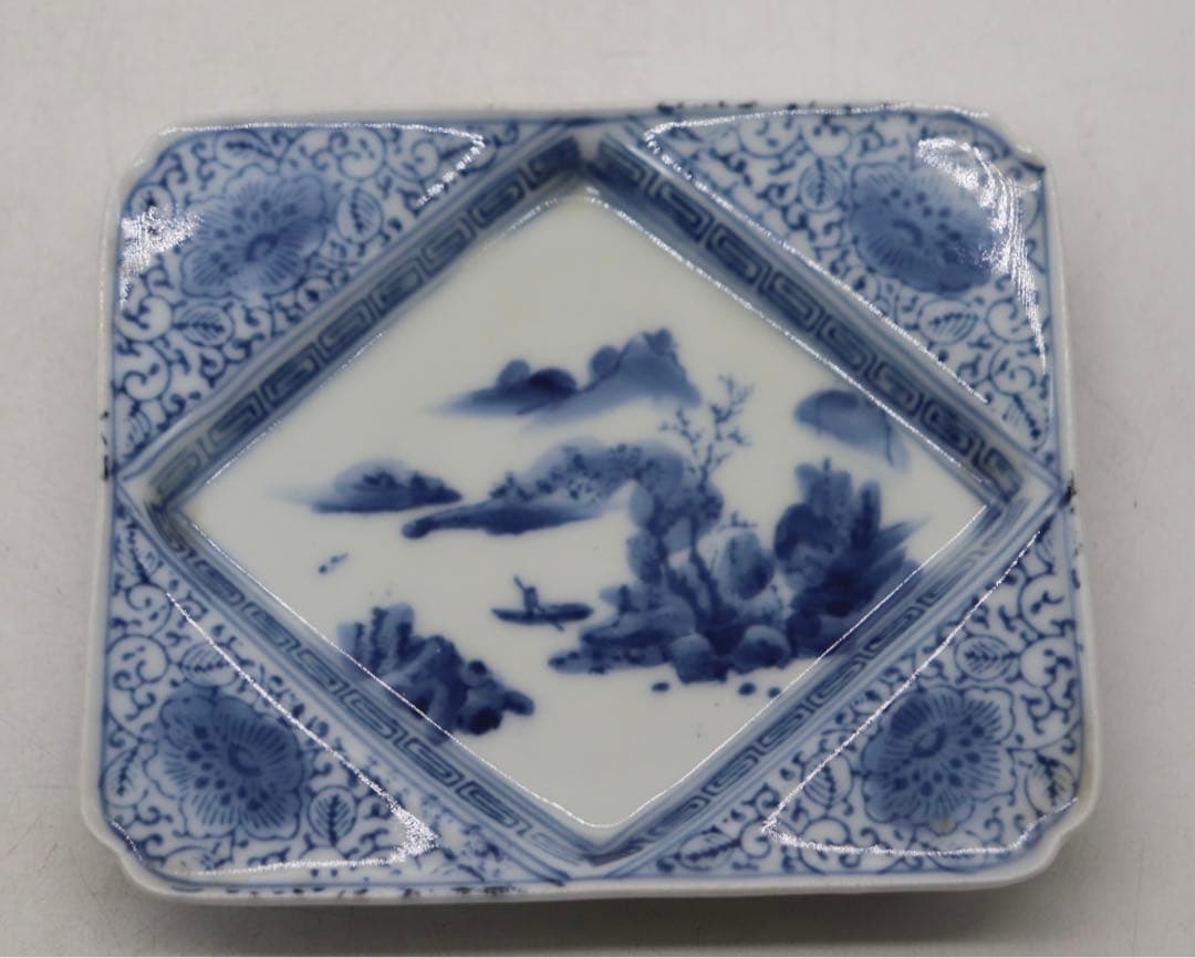 時代　伊万里　染付　寿司皿&豆皿8点セット　送料込み1125