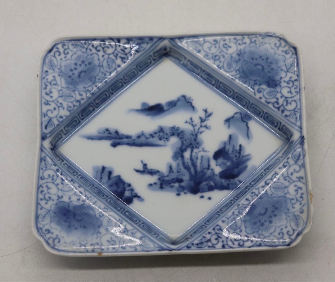 時代　伊万里　染付　寿司皿&豆皿8点セット　送料込み1125