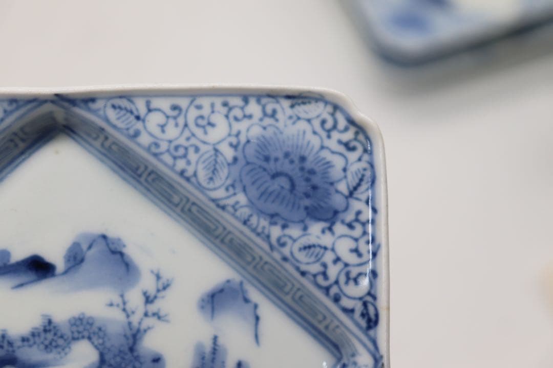 時代　伊万里　染付　寿司皿&豆皿8点セット　送料込み1125