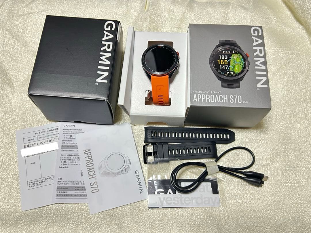 GARMIN Approach S70 47mm 黒 GPSゴルフナビ