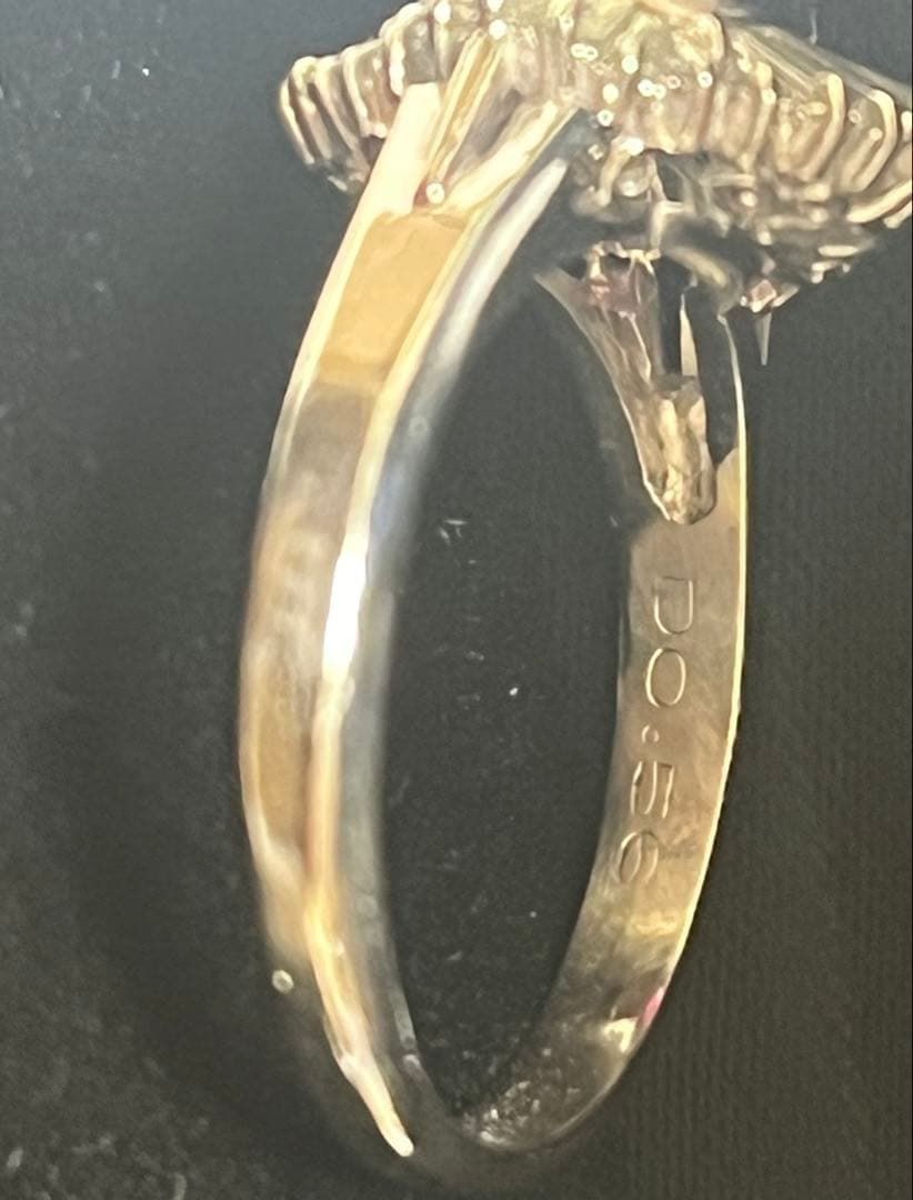 ルビー指輪　プラチナ　リング　ダイヤモンド Pt 900 刻印あり