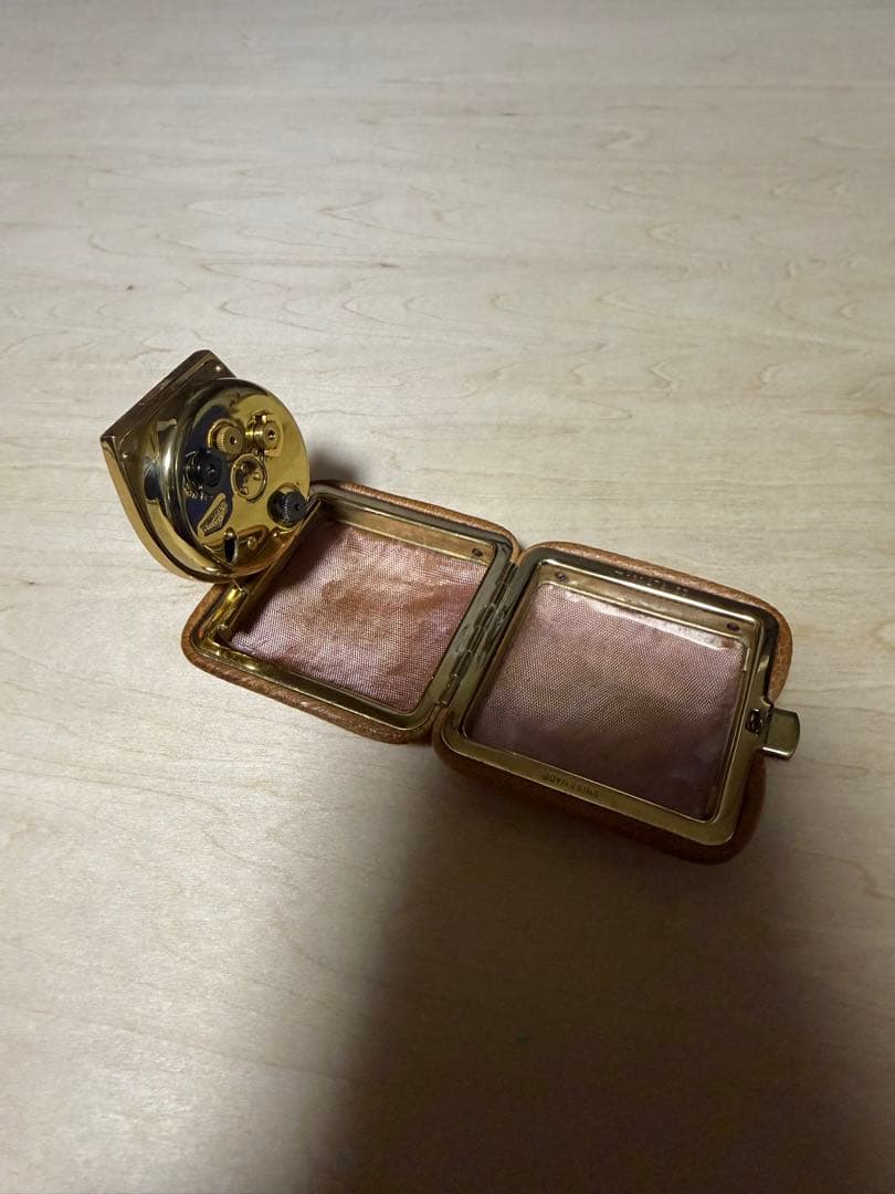 ANGELUS MIDGET 時計 目覚まし 不動、アラームは可動 スイス製