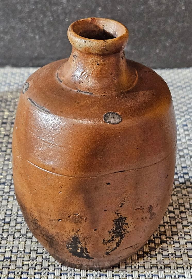 明治時代　古備前油壺　古備前小壺　 窯変油壺　3点セット