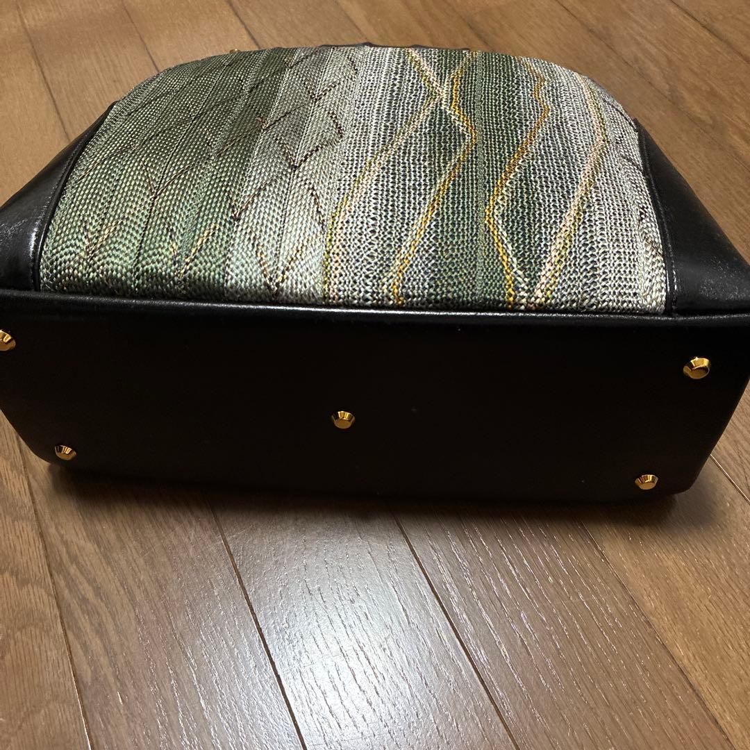 和装用バッグと下駄　黒　グレー　グリーン