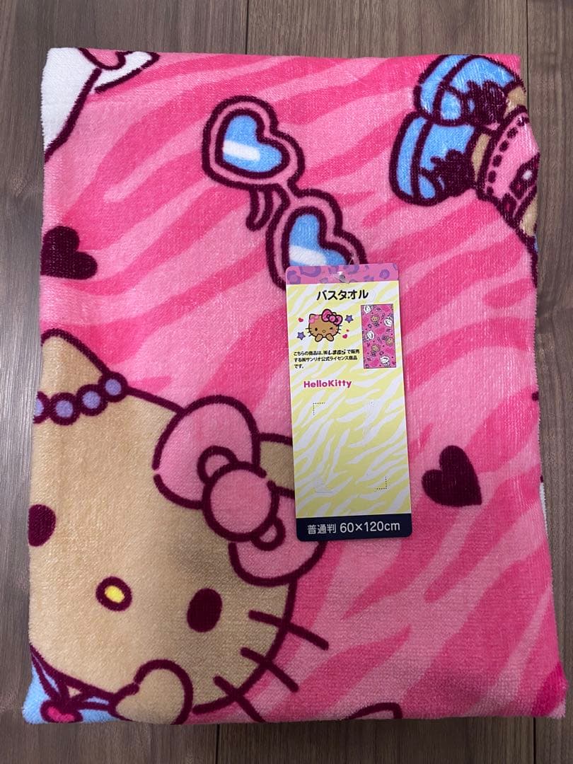 キティ　バスタオル　１枚　ギャルキティ