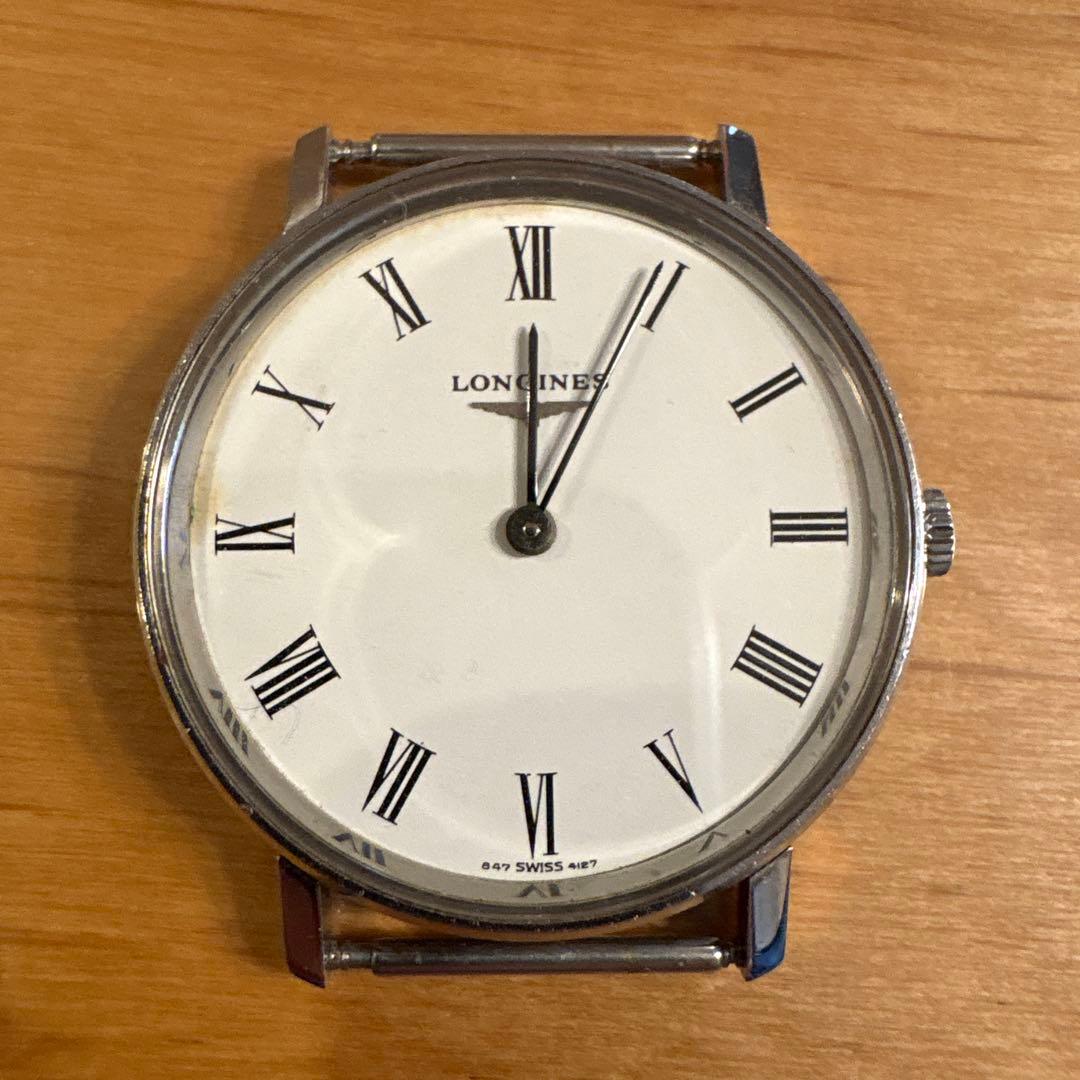 LONGINES 二針手巻き時計 動作確認