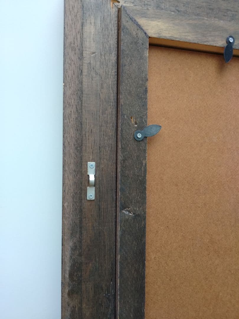 エスアンドエフ　S&F　高級輸入額縁　半切　アンティーク　ブラウン　008