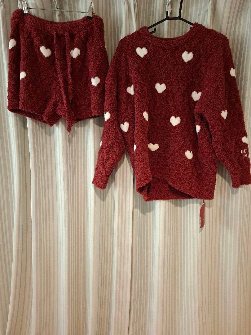 gelato pique ジェラートピケ　ハートアランプルオーバー　上下セット
